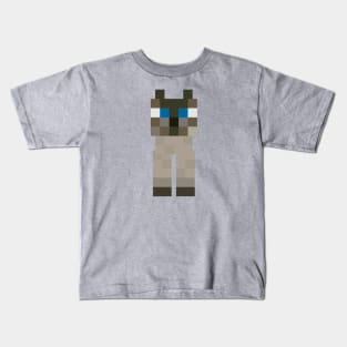 Minecraft Siamese Cat Kids T-Shirt